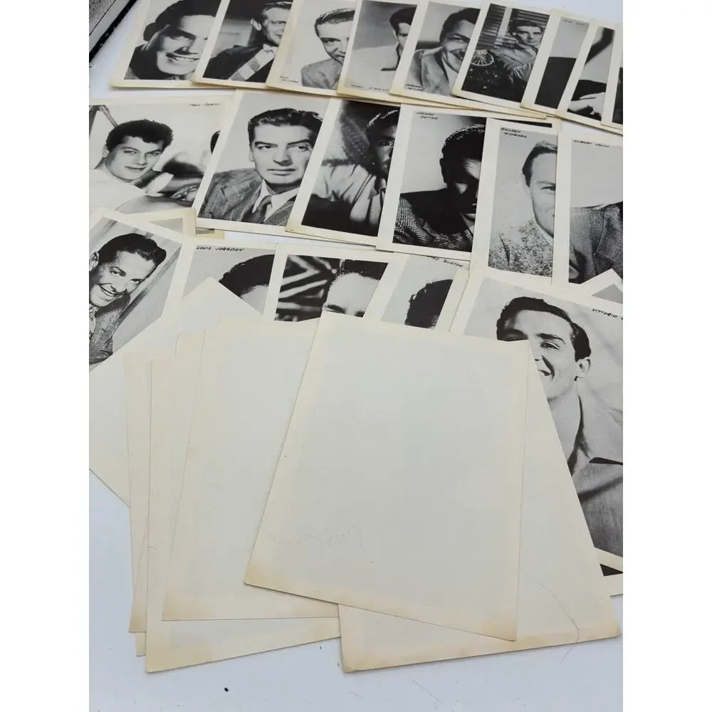 Vintage Hollywood Leading Men Arcade Card Lot – 37 Golden Age Movie Stars